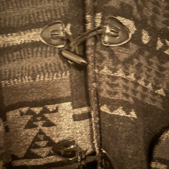 i jeans by Buffalo Black and Gray Patterned Coat - Picture 4 of 9